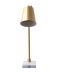 Lincoln 31" Brass & Marble Table Lamp