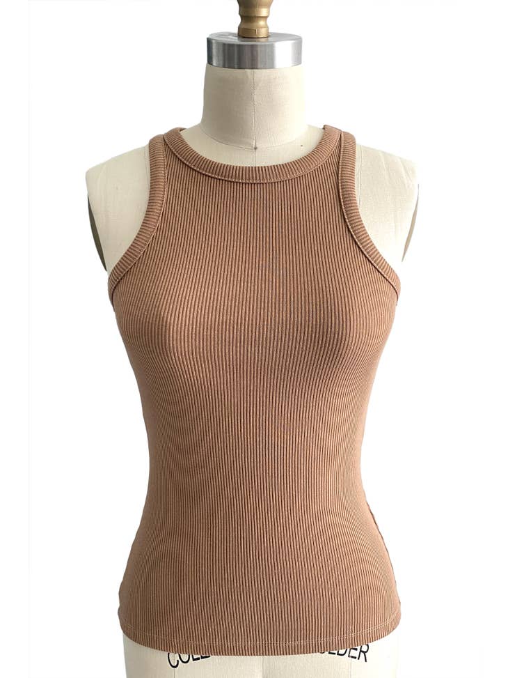Dash Ribbed Tank Top