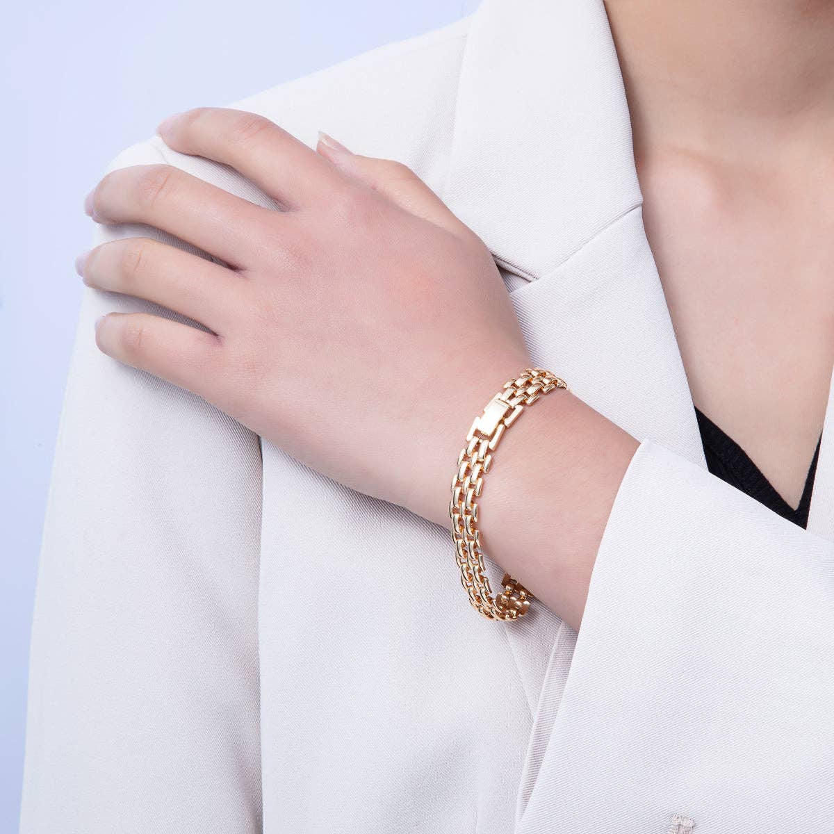 Minimalist Panther Chain Bracelet