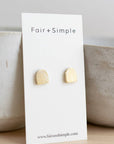 Matte Brass Arch Earring Posts