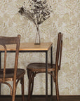 Stencil Foliage Wheat Non-Pasted Wallpaper