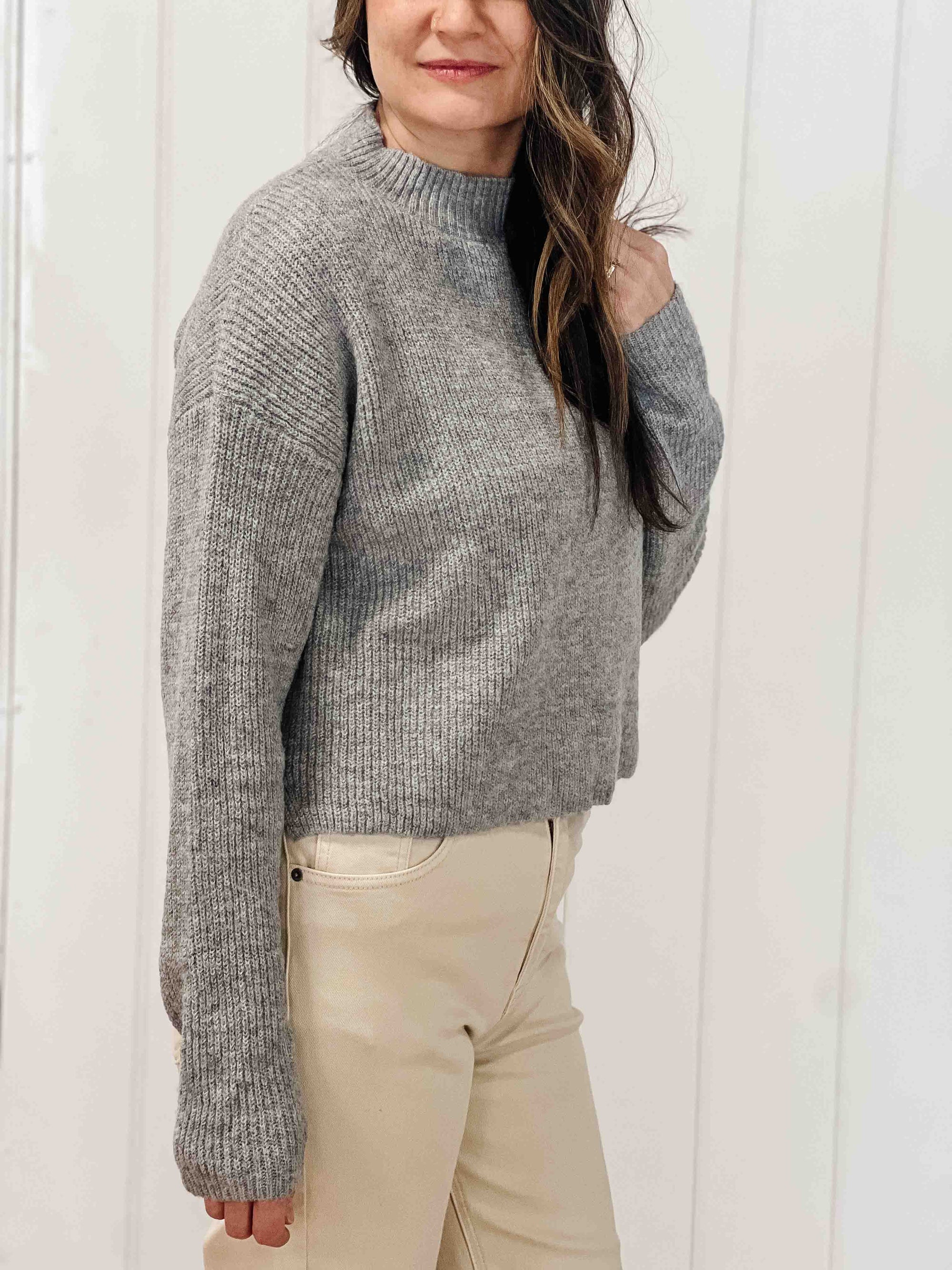 Maleah Mock Neck Pullover