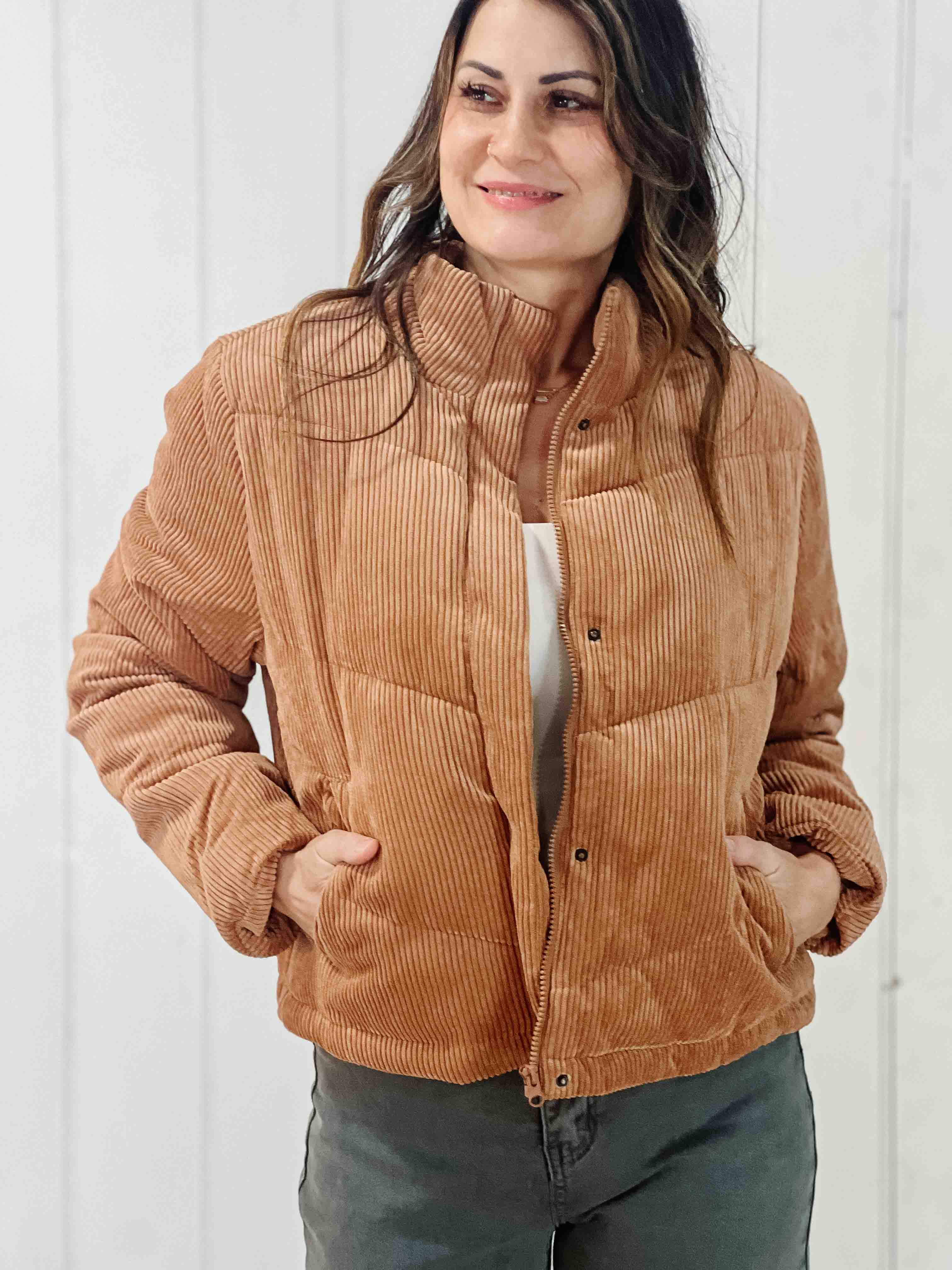 Allie Corduroy Puffer Jacket Cloth Cabin