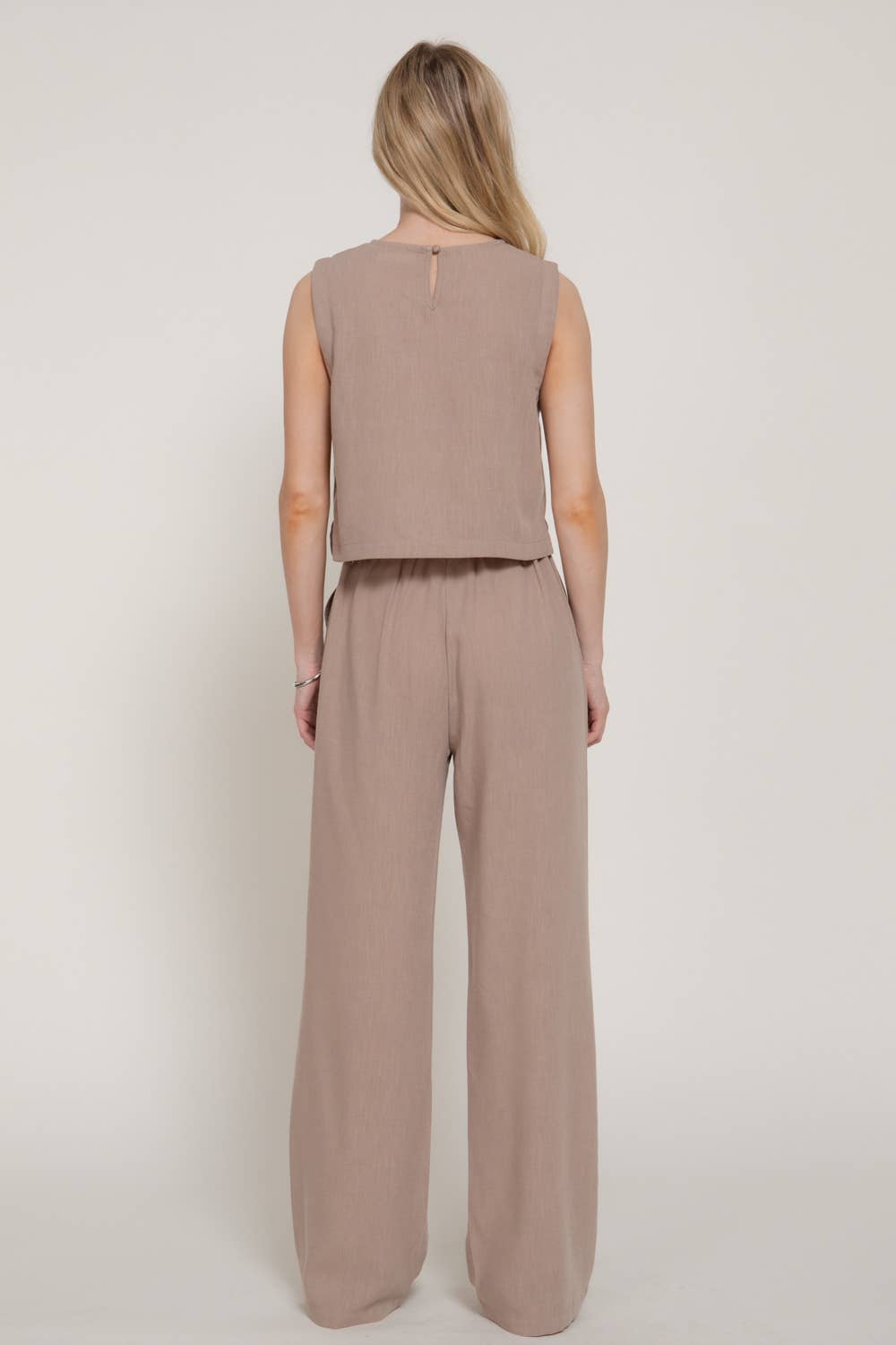 Brylee Linen Look Pants Set