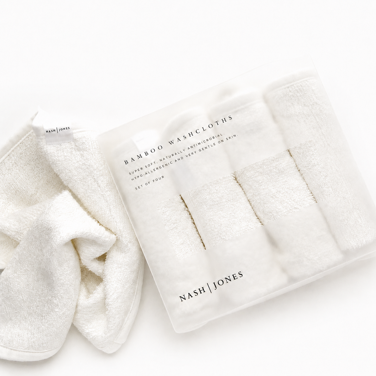 100% Bamboo Facial Washcloths
