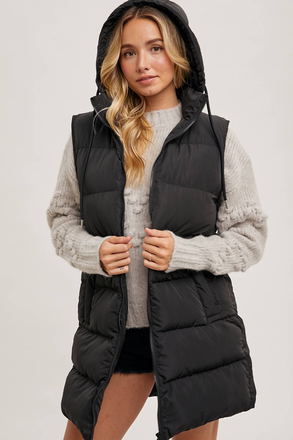 Longline Puffer Vest