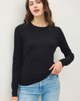 Maggie-Crew Neck Soft Knit Sweater