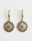 Enamel Drip Art Dangle Earrings