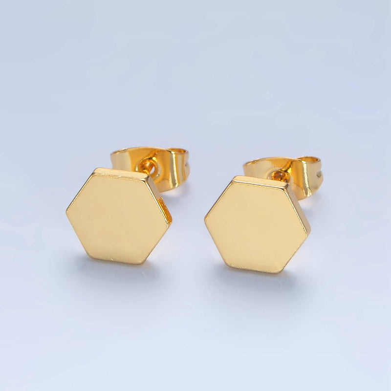 Hexagon Studs - Cloth + Cabin