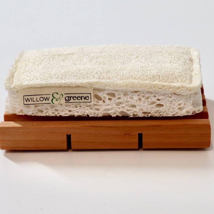 Loofah & Wood Pulp Sponges / Set of 3