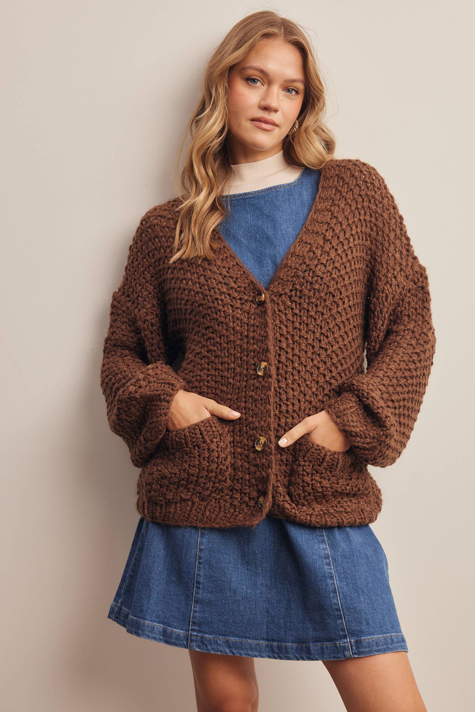 Aliza Handmade Chunky Knit Cardigan