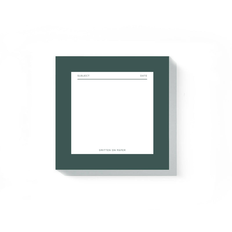 Green Square Chunky Notepad