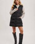 Longline Puffer Vest