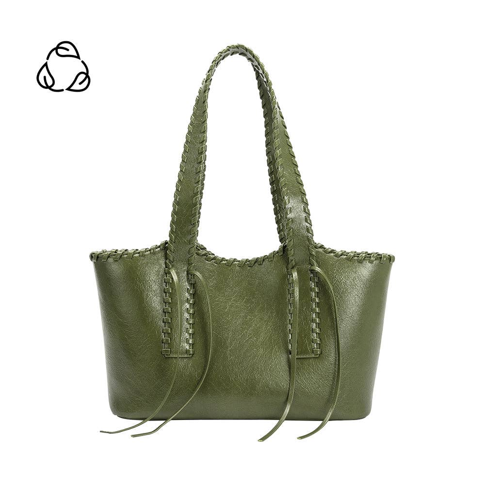 Phoebe Olive Recycled Vegan Shoulder Bag - Cloth + Cabin