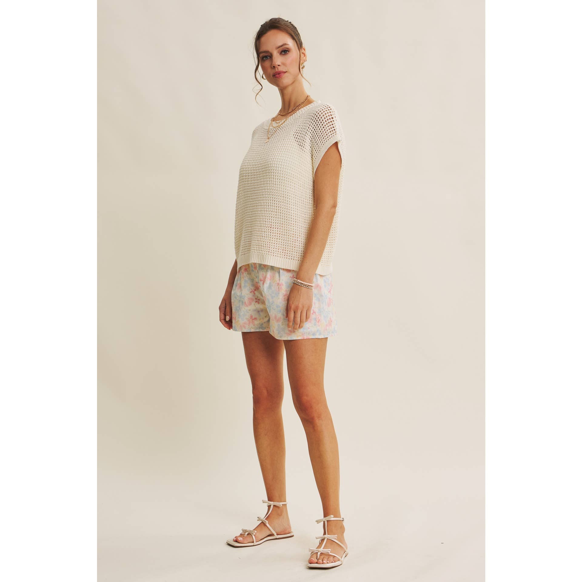 Melanie Fishnet Sweater - Cloth + Cabin