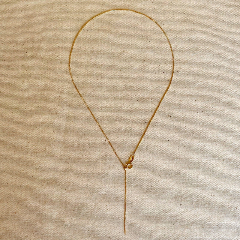 18k Gold Filled Adjustable Sizing Necklace - Cloth + Cabin