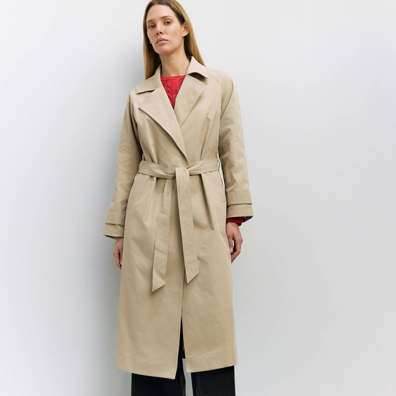 Diane Brushed Twill Trench Coat - Cloth + Cabin