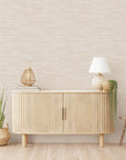 Horizontal Grasscloth Ecru Peel and Stick Wallpaper