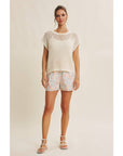 Melanie Fishnet Sweater - Cloth + Cabin