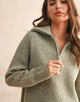 Jazlene Half Zip Sweater
