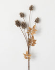 Faux Dried Brown Thistle Spray