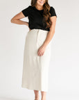 Dylan Woven Midi Trouser Skirt