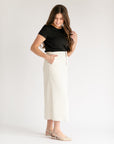 Dylan Woven Midi Trouser Skirt