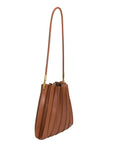 Carrie Saddle Pleated Vegan Shoulder Bag