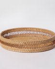 Circle Rattan Trays