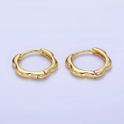 13mm Rounded Huggie Earrings
