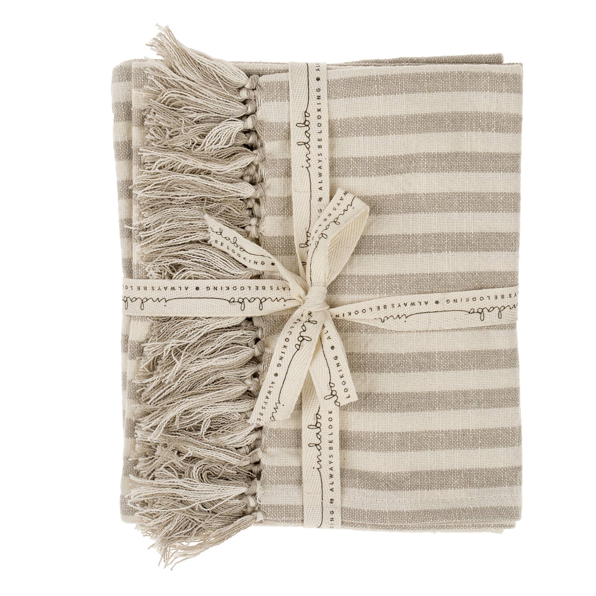 Bengal Stripe Hand Towels Set of 2