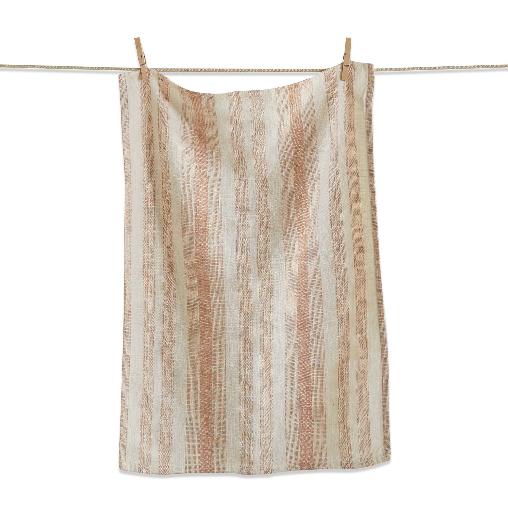 Serene Stripe Blush Cotton Dishtowel