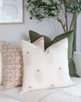 Ella Floral Block Printed Pillow Cover