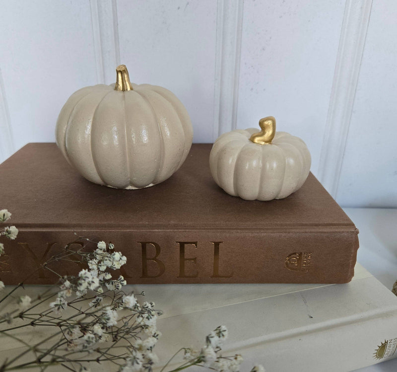 Concrete Pumpkins / Cream - Cloth + Cabin