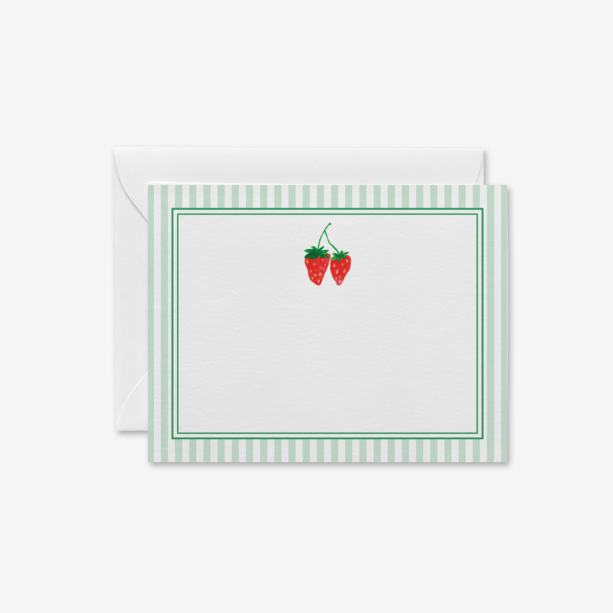 Strawberry Flat Notecards - Sets of 8 - Cloth + Cabin