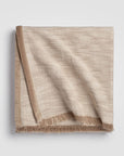 Tranquil Oatmeal Weave Throw Blanket