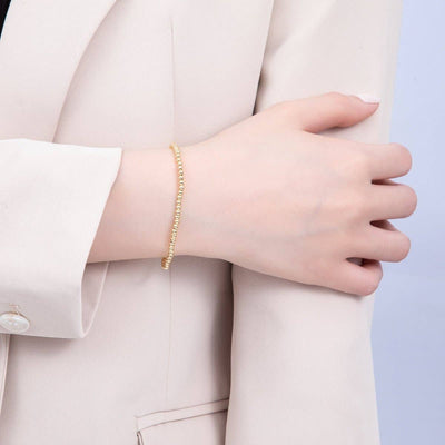 3mm Minimalist Round Ball Stretch Bracelet