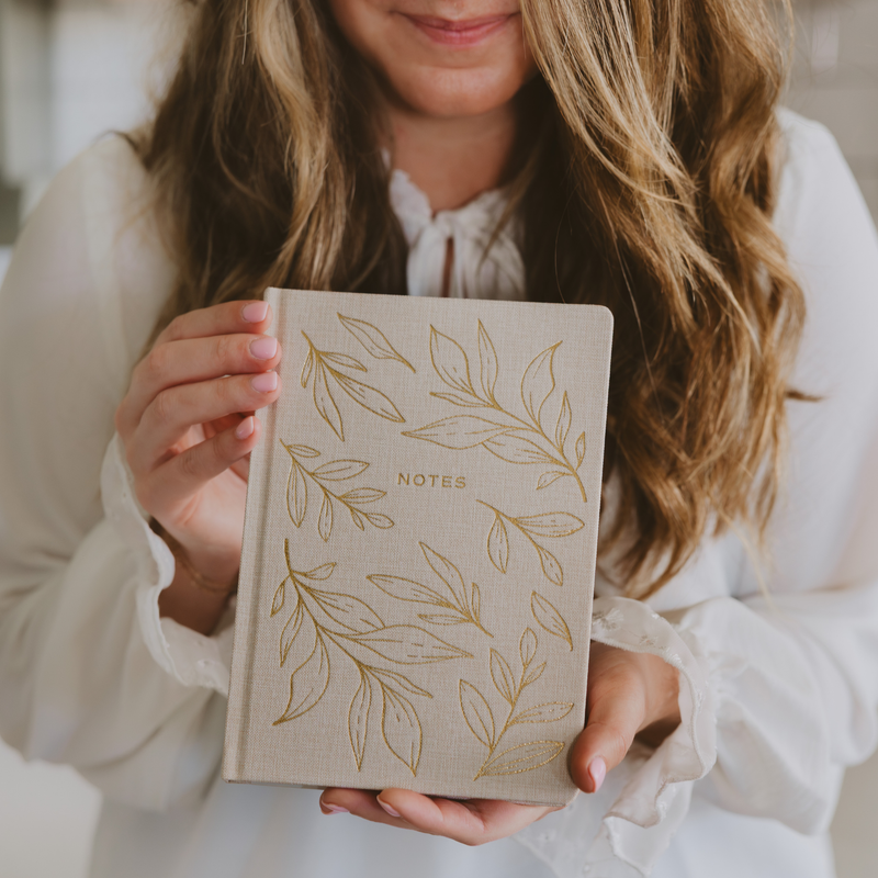 Gold Leaves Notes Journal - Cloth + Cabin