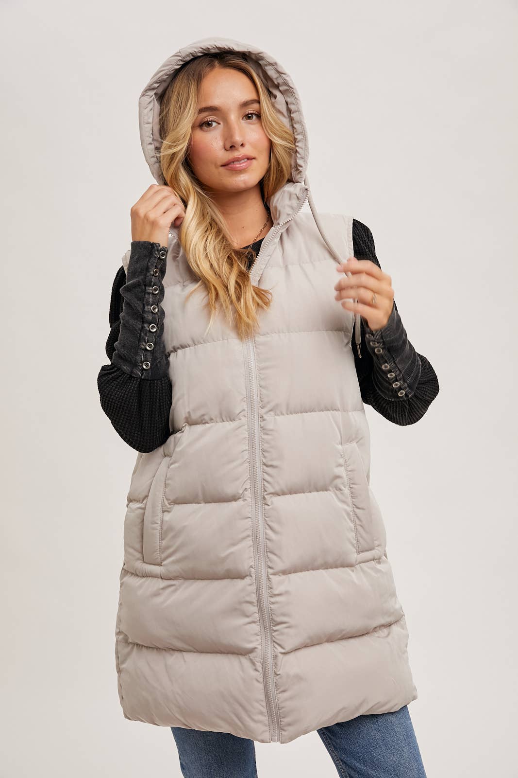 Longline Puffer Vest