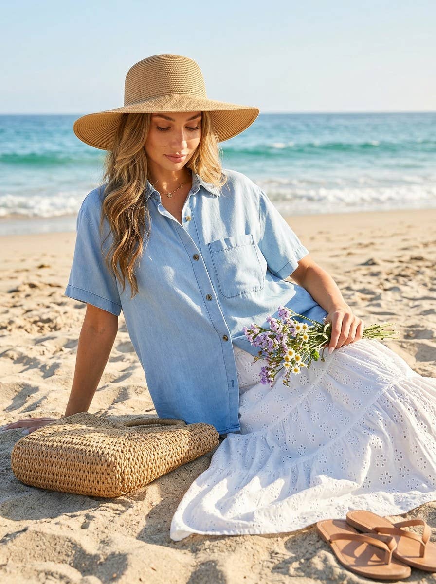 Zara Chambray Shirt