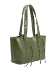 Phoebe Olive Recycled Vegan Shoulder Bag - Cloth + Cabin