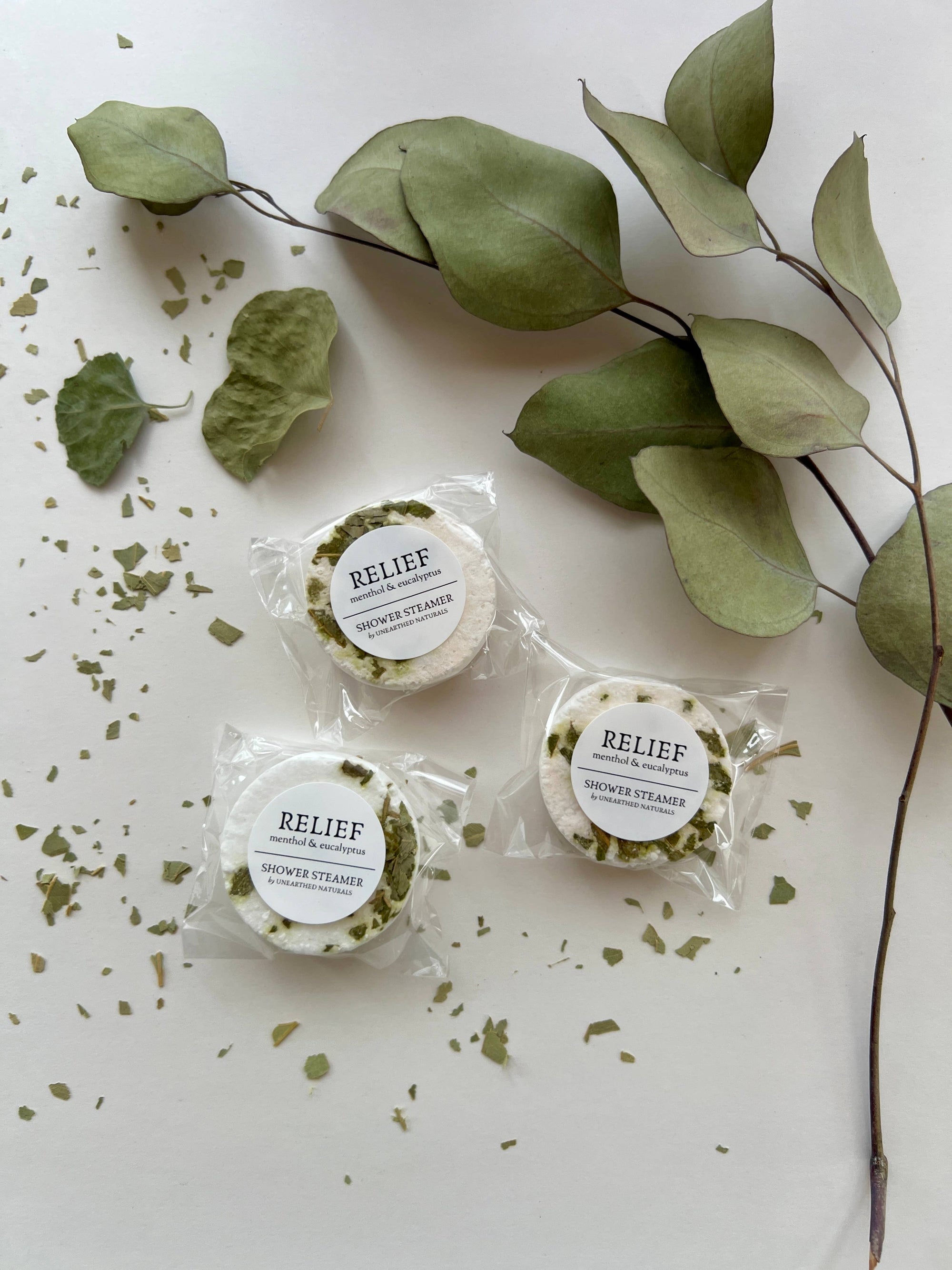 Relief - Menthol &amp; Eucalyptus Shower Steamers