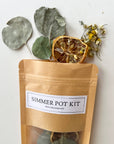 Refresh - Simmer Pot Kit - Eucalyptus, Lemon & Chamomile - Cloth + Cabin