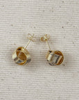 18k Gold Filled Wire Knot Stud Earrings