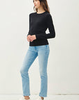 Maggie-Crew Neck Soft Knit Sweater