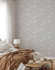 Sun-Bleached Floral Peel and Stick Wallpaper