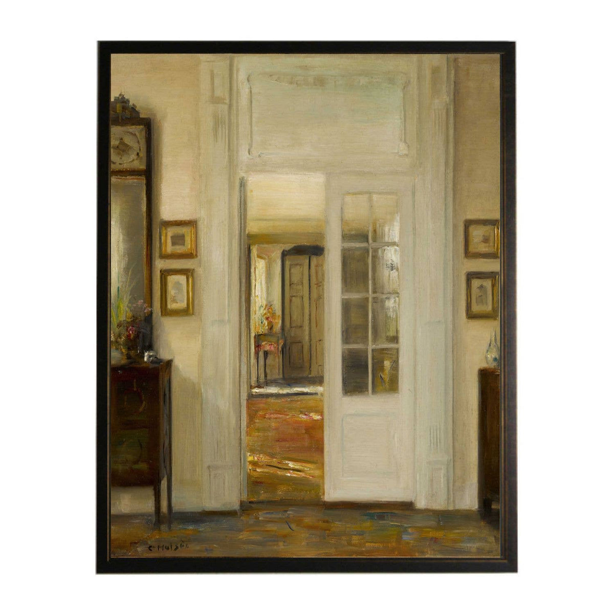 Vintage house interior painting F