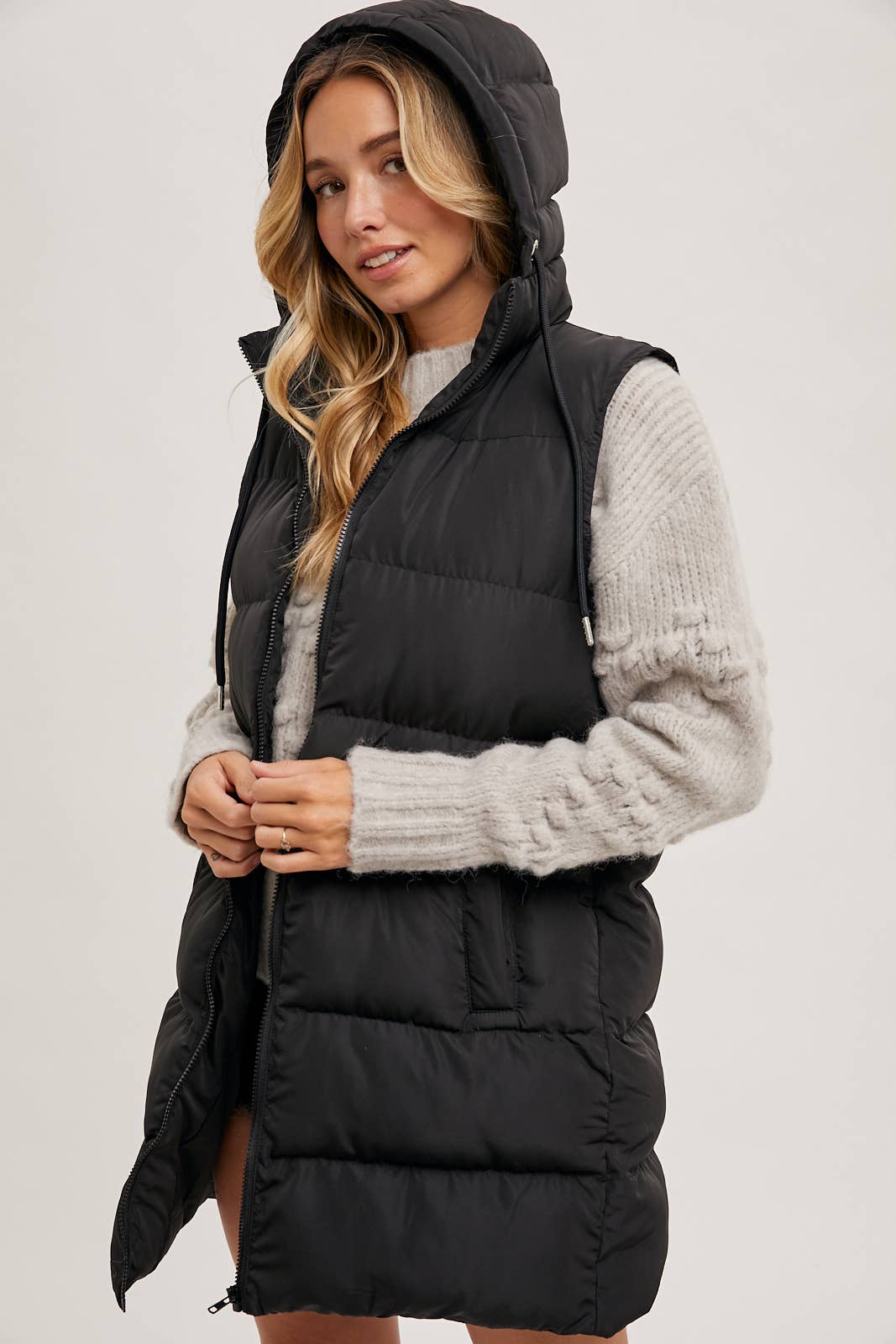 Longline Puffer Vest