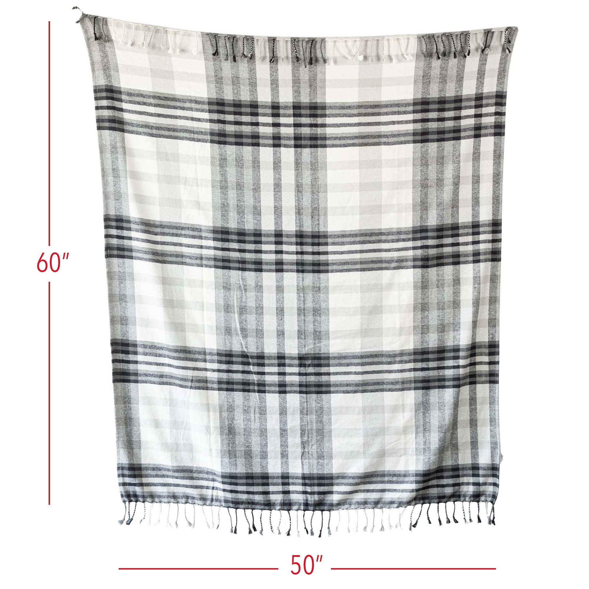 Arlen Woven Plaid Throw Blanket