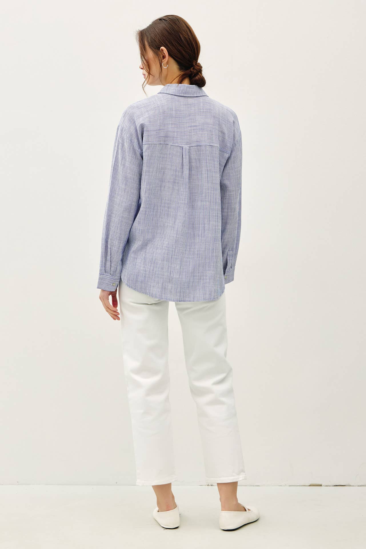 Aleah Pinstripe Button Down Shirt - Cloth + Cabin